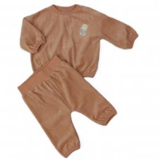 H13520: Baby Unisex Velour 2 Piece Outfit (0-9 Months)